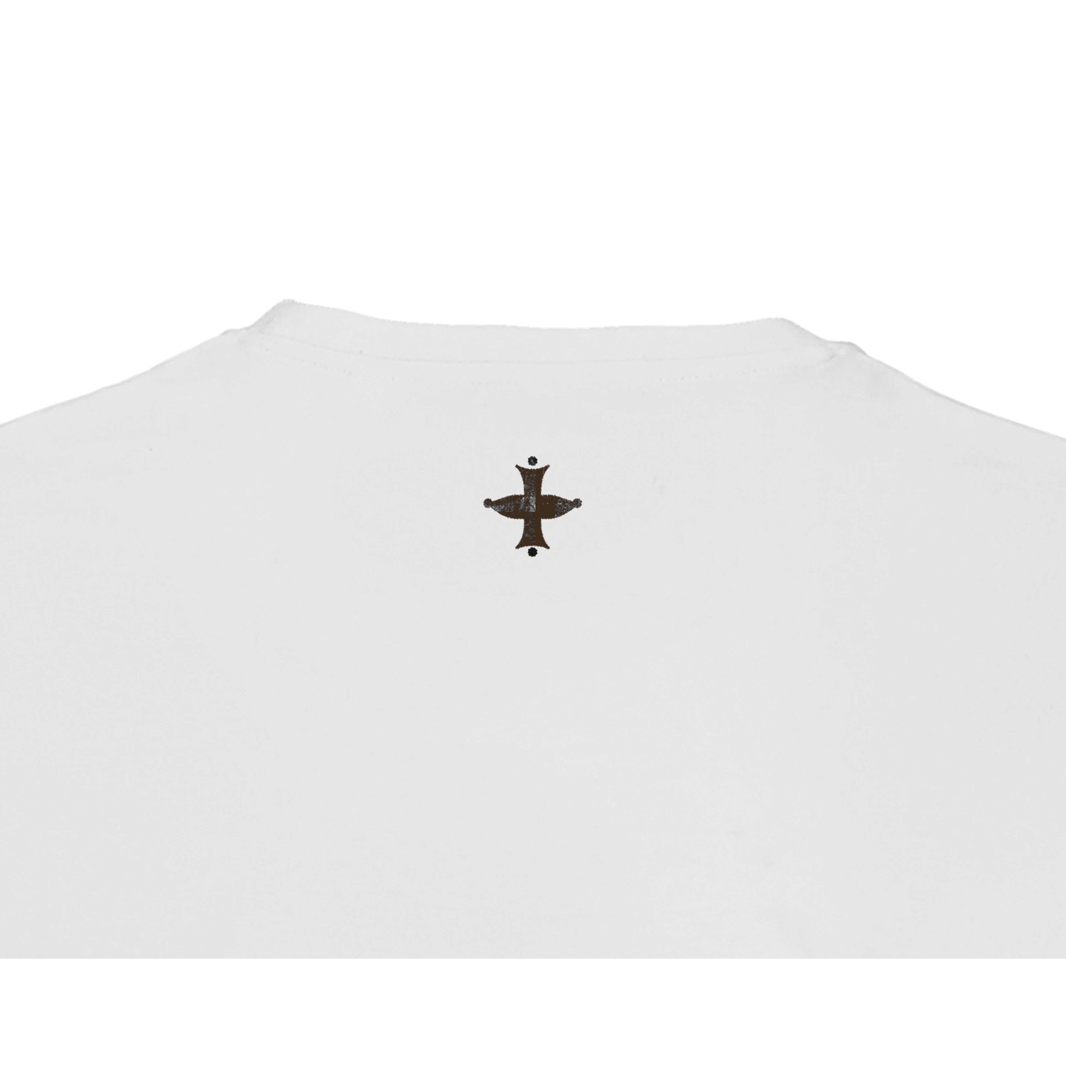 Printed Essential White Tee — Back